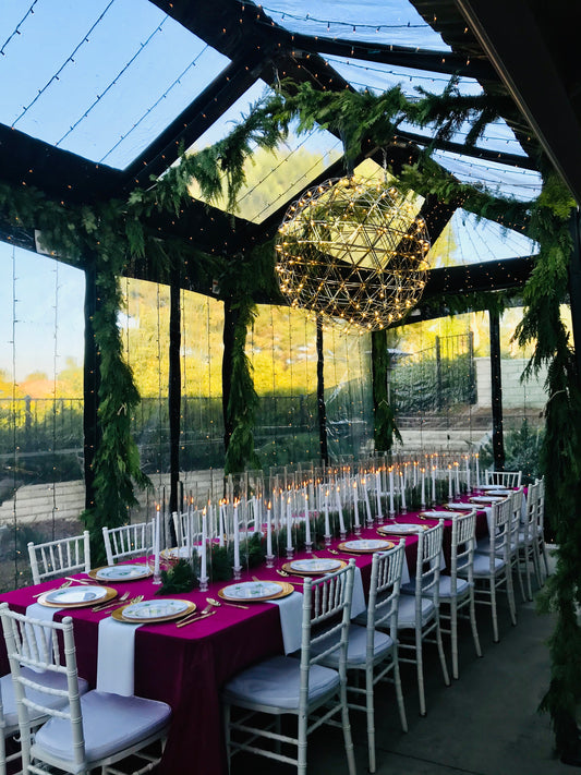 Gold 13inch charger plate rental