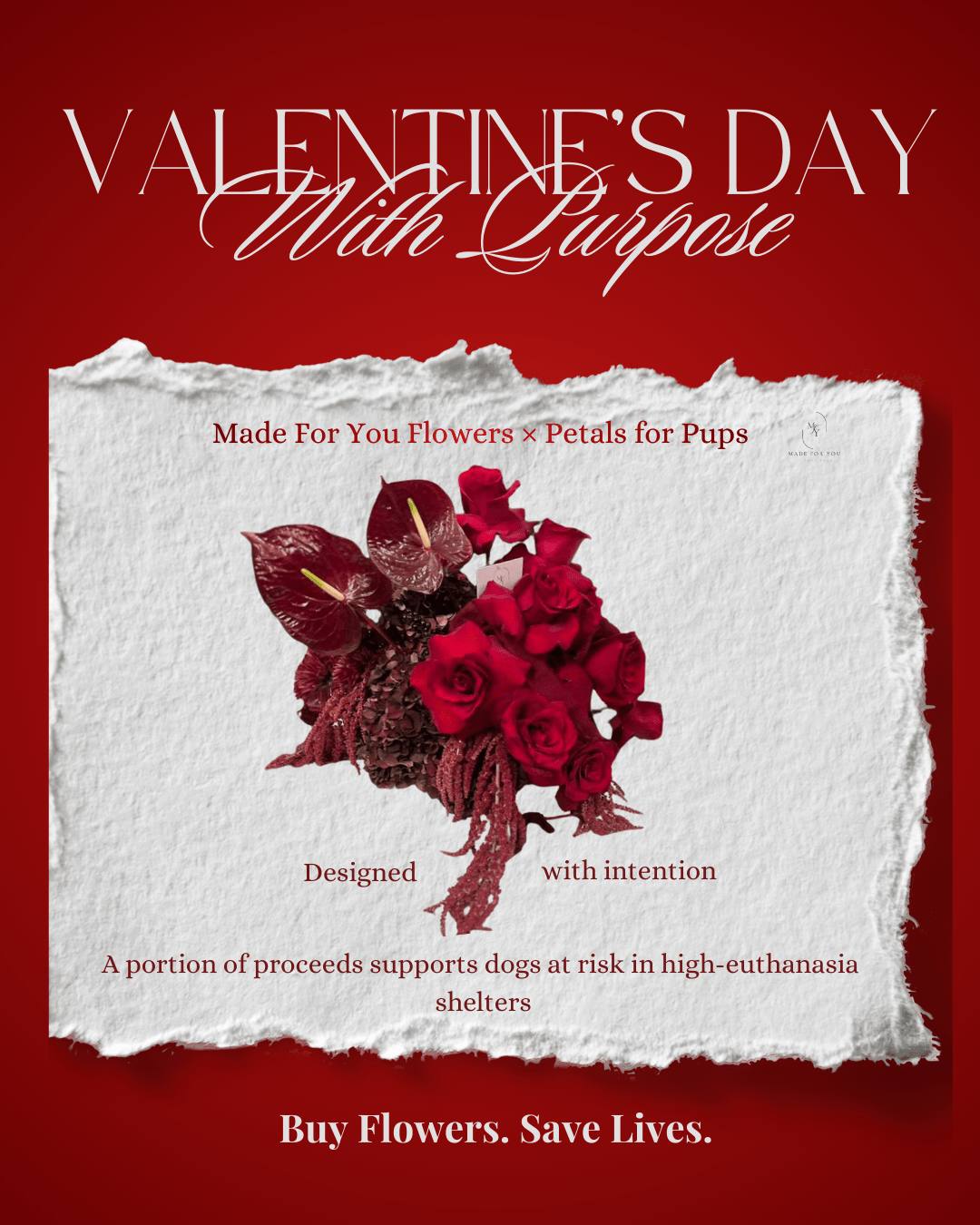 Valentine’s Day With Purpose | Statement Arrangement