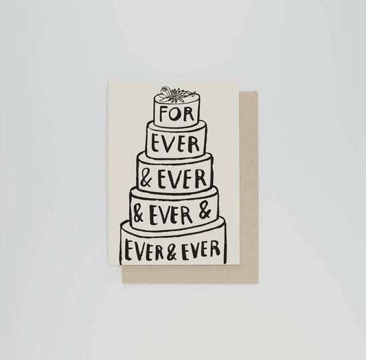 For ever & ever greeting card
