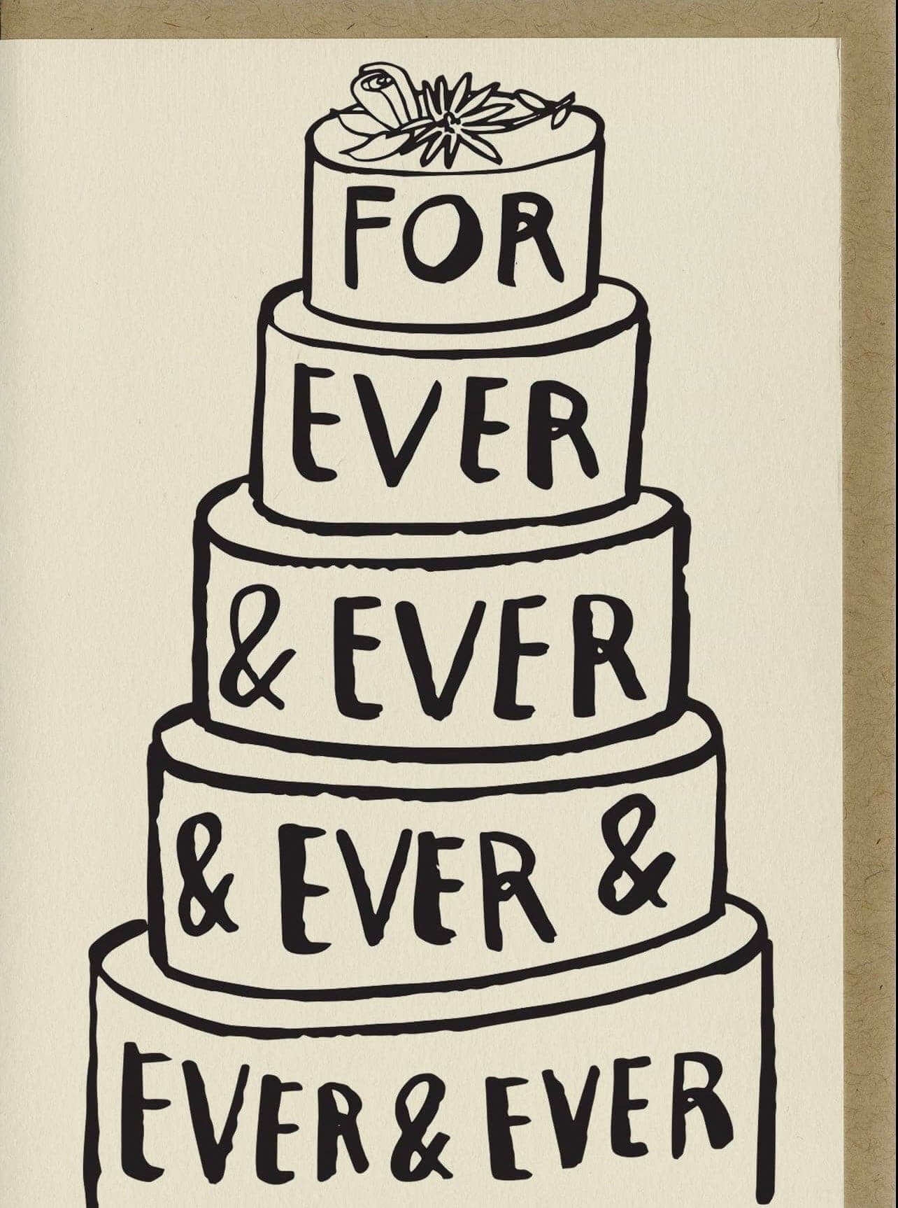 For ever & ever greeting card